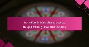 Basic Family Plan: shared access, budget-friendly, essential features